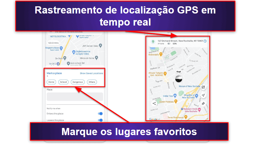 4. Mobicip — Bom rastreador de localização familiar com mapa intuitivo