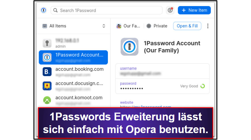 🥇1. 1Password – bester Passwort-Manager für Opera 2024
