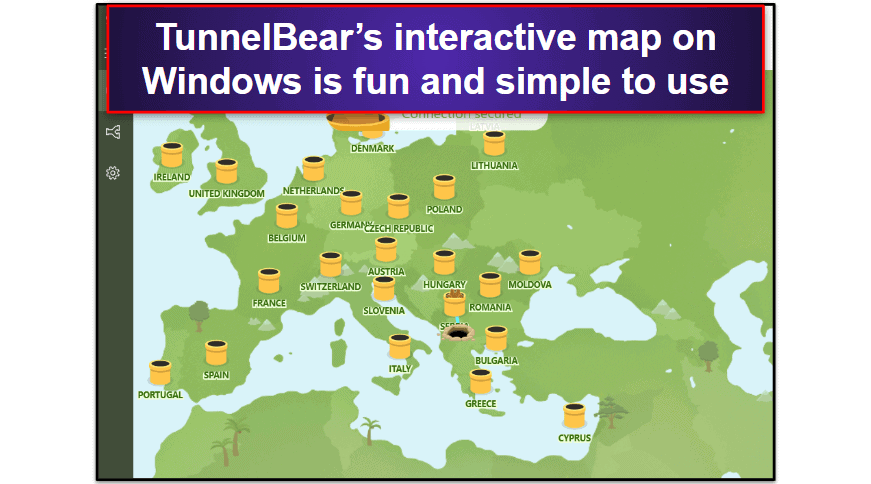 8. TunnelBear — Intuitive &amp; Fun Windows VPN App