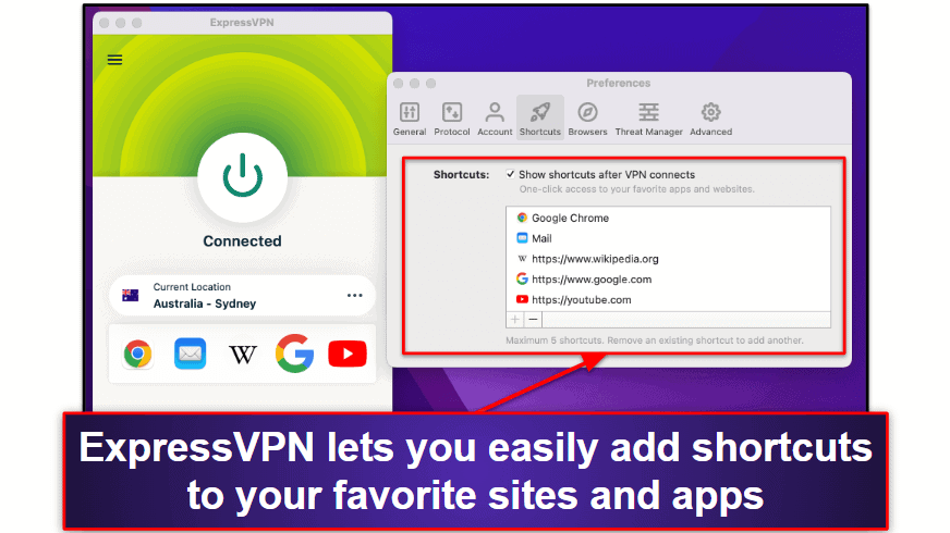 🥇1. ExpressVPN — Best VPN for Mac in 2023