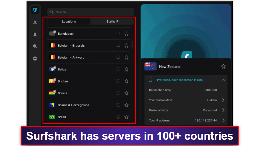 5. Surfshark — Very Affordable, Huge Server Network + Optional Antivirus App