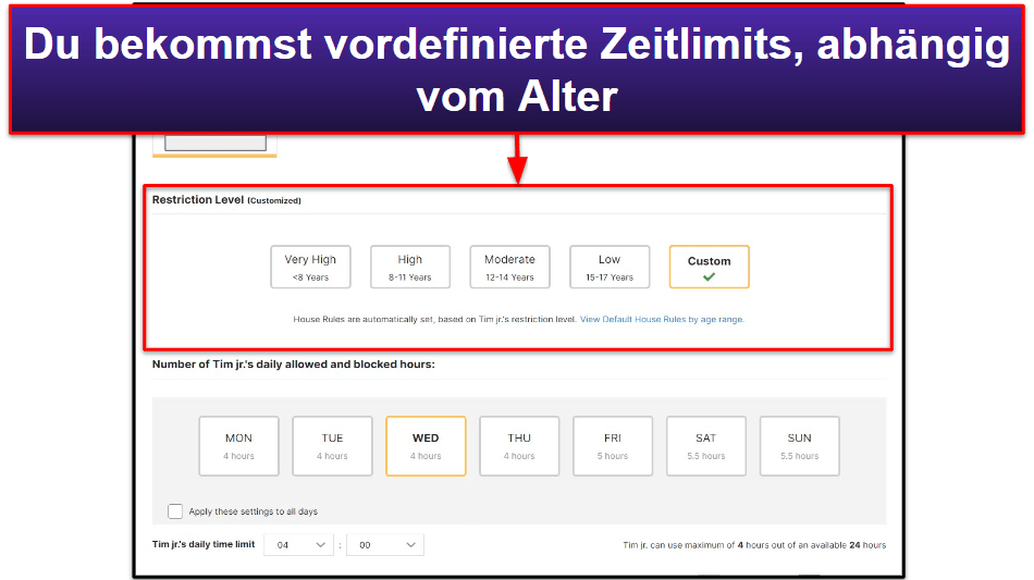 🥈2. Norton Family: hervorragend, um die Bildschirmzeit + Webinhalte einzuschränken