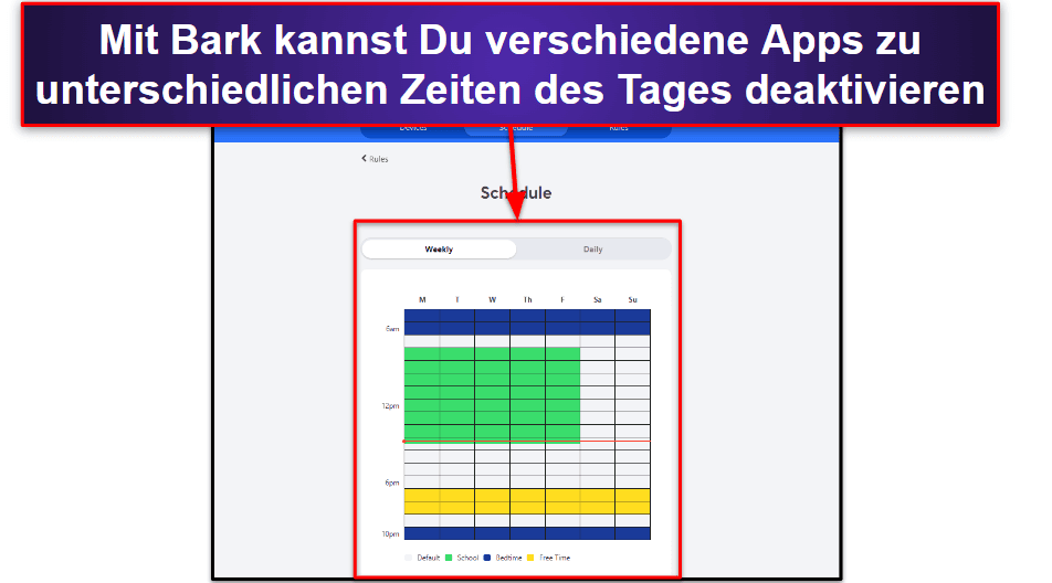 🥉3. Bark: gut für App- und Webzeiten-Pläne