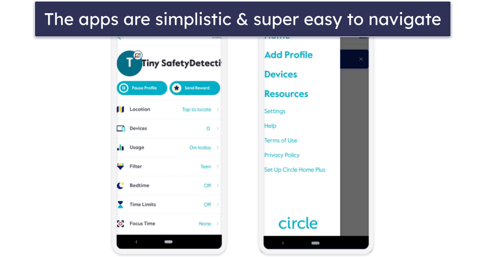 Circle Parental Controls Ease of Use — Super Intuitive Apps