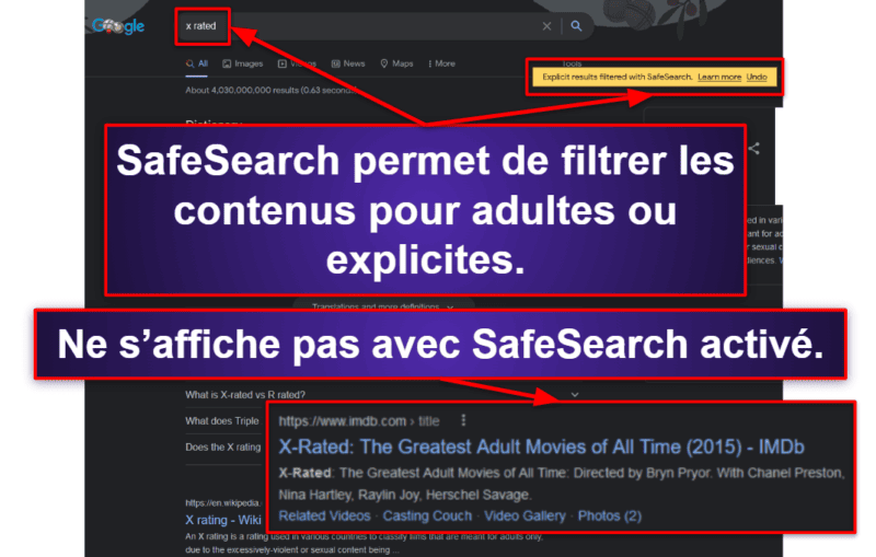 Caractéristiques de Google Family Link