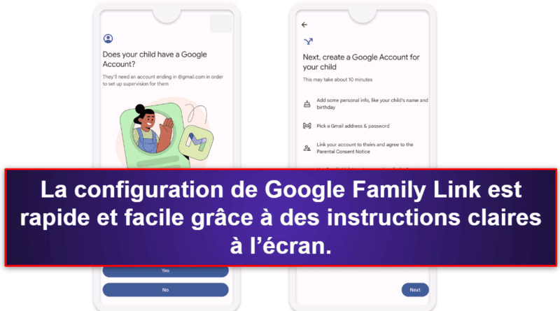 Installation de Google Family Link et paramétrage