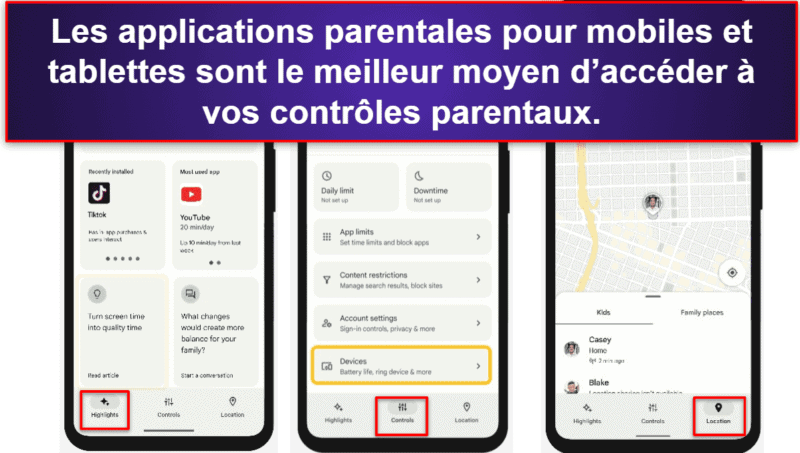 Facilité d’utilisation de Google Family Link