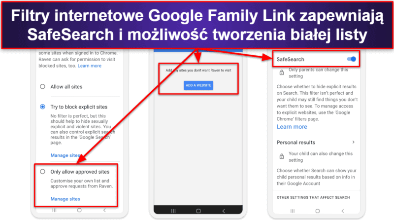 Funkcje Google Family Link