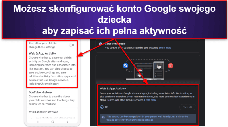 Funkcje Google Family Link