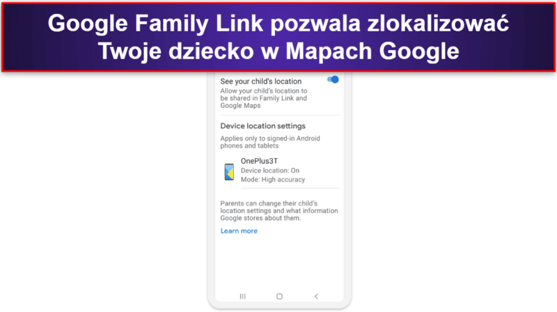 Funkcje Google Family Link