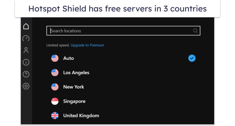 5. Hotspot Shield — Free VPN With Fast Speeds