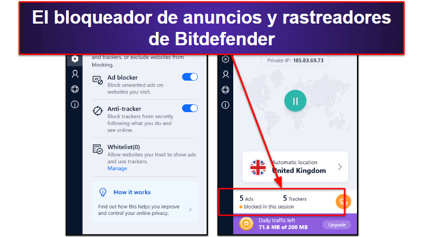 🥉 3. Bitdefender: antivirus ligero con una excelente protección contra el adware