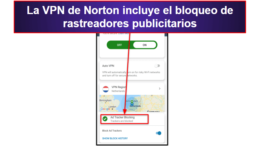 4. Norton: excelente bloqueo de anuncios para dispositivos iOS