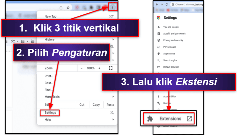 Langkah Pendahuluan: Hapus Ekstensi, Lalu Ganti Halaman Beranda dan Mesin Pencari Anda.