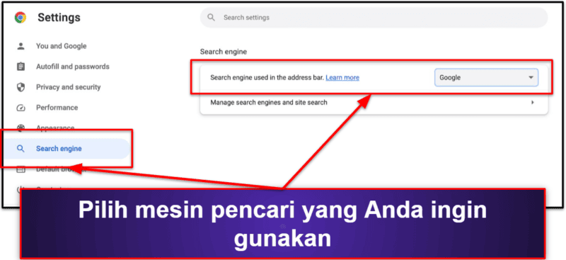 Langkah Pendahuluan: Hapus Ekstensi, Lalu Ganti Halaman Beranda dan Mesin Pencari Anda.