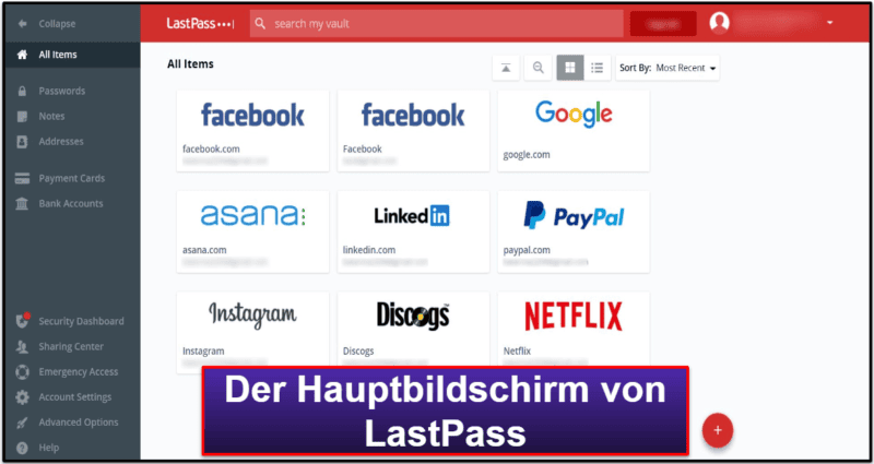 LastPass-Sicherheitsfeatures