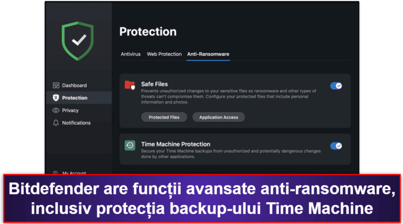5. Bitdefender — Protecții excelente împotriva ransomware-ului pentru macOS
