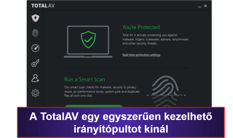 4. TotalAV Free Antivirus — A legintuitívabb ingyenes vírusirtó