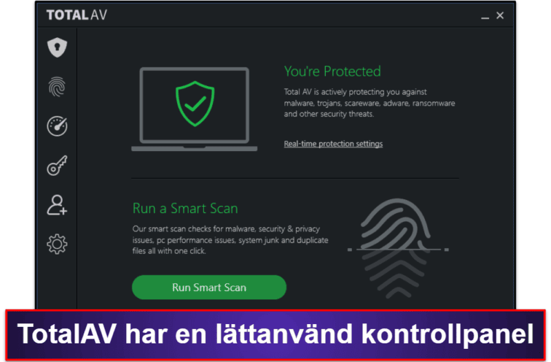 4. TotalAV Free Antivirus — Det mest intuitiva gratis antivirusprogrammet