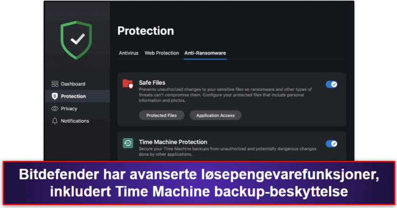 5. Bitdefender — Utmerket macOS ransomware-beskyttelse