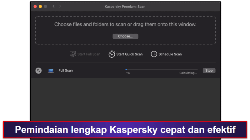 9. Kaspersky — Perlindungan Malware macOS yang Sepadan