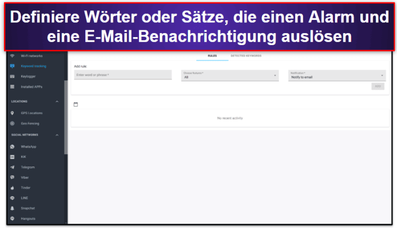 🥉3. mSpy: Gut für den Zugriff auf die Snapchat-Nachrichten Deines Kindes unter Android