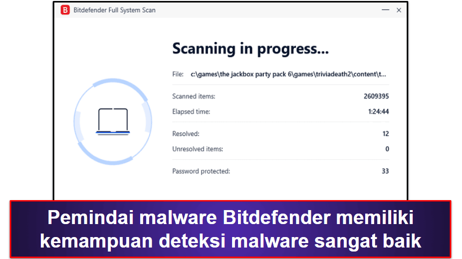 🥈2. Bitdefender Antivirus Free for Windows — Ringan Dengan Perlindungan Malware &amp; Web yang Canggih