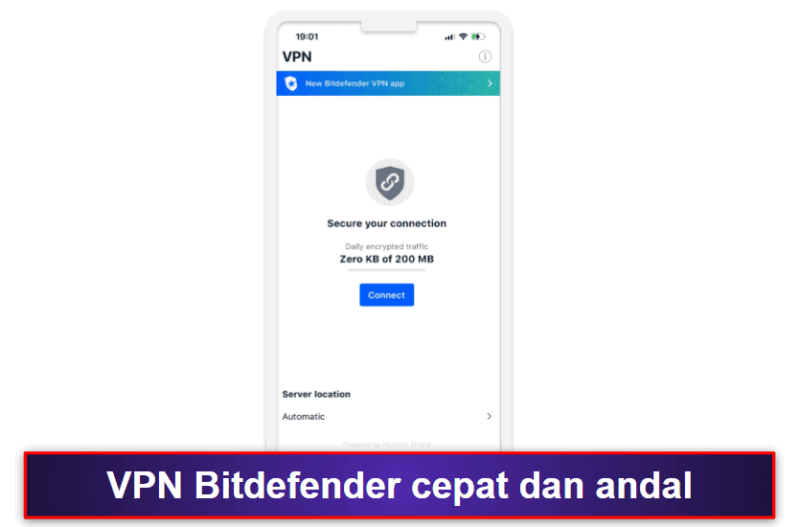 4. Bitdefender Mobile Security — Perlindungan Web Berkualitas &amp; VPN Gratis yang Cukup Baik