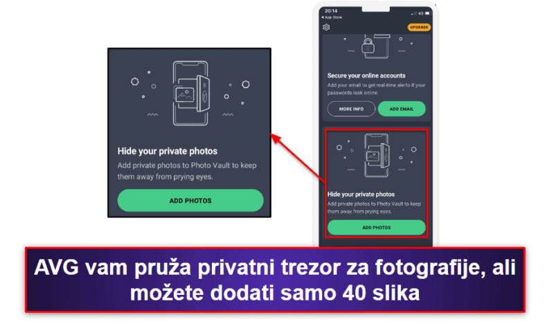 9. AVG Mobile Security za iPhone i iPad – Jednostavna aplikacija s upozorenjima o sigurnosnoj povredi podataka i zaštitom Wi-Fi mreže