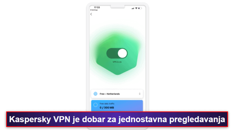 8. Kaspersky Antivirus i VPN – VPN, upravitelj lozinkama i skener sigurnosnih povreda podataka