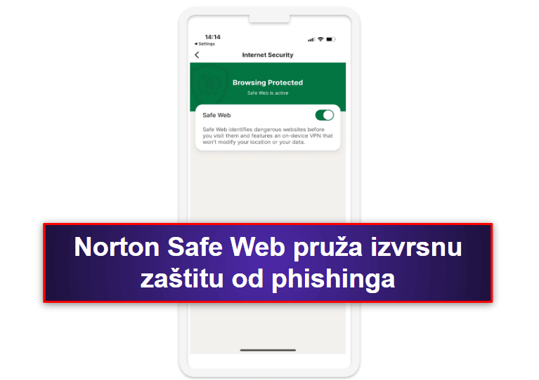 1.🥇 Norton Mobile Security – Najbolja Premium antivirusna aplikacija za iOS