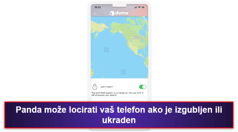 5. Panda Dome za iOS – Precizno GPS praćenje i pristojni alati protiv krađe