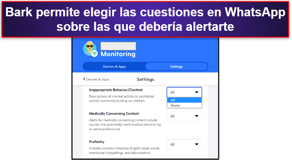 🥇1. Bark: Es el mejor control parental para WhatsApp en líneas generales