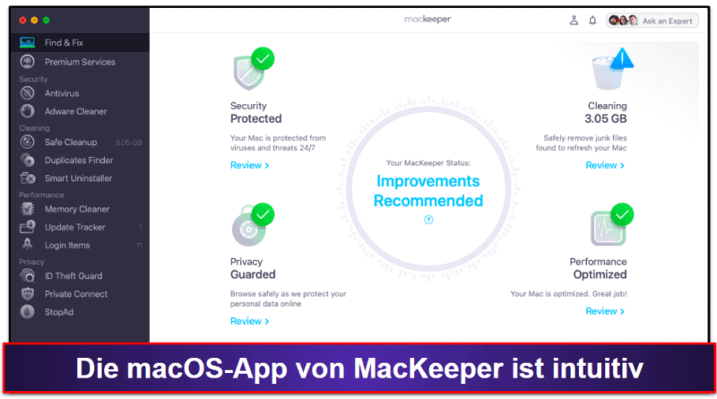 Bonus. MacKeeper – Intuitiver &amp; funktionsreicher Virenschutz für Mac