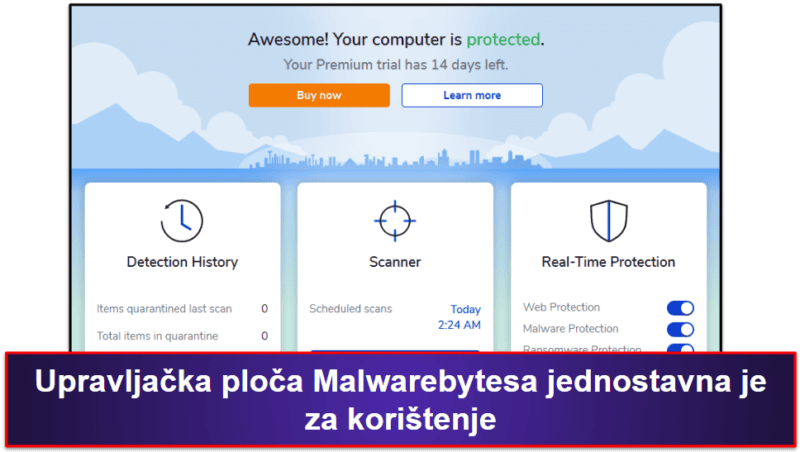 10. Malwarebytes — najbolji za osnovnu zaštitu
