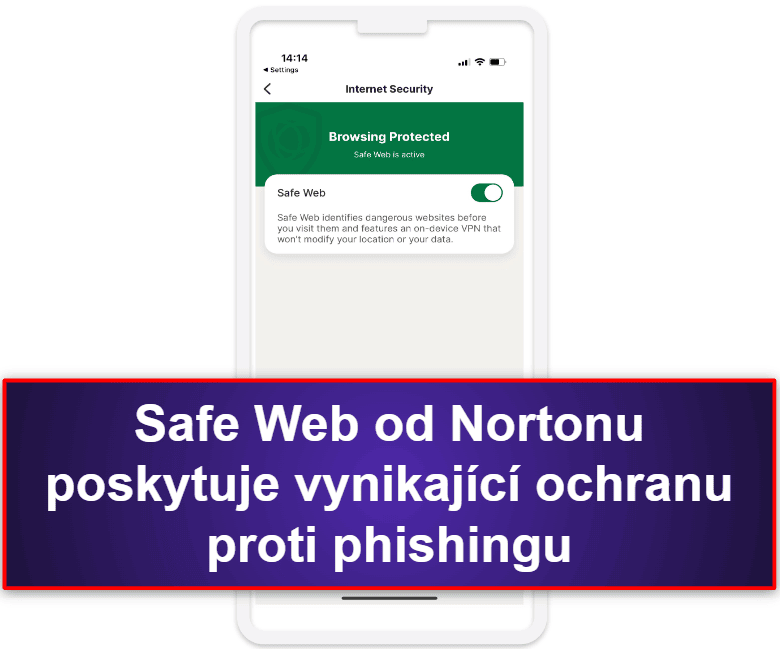 1.🥇 Norton Mobile Security – Nejlepší prémiová antivirová aplikace pro iOS
