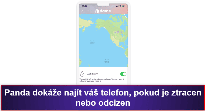 5. Panda Dome for iOS — Přesné GPS sledování a slušné nástroje proti krádeži