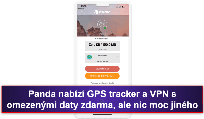 5. Panda Dome for iOS — Přesné GPS sledování a slušné nástroje proti krádeži