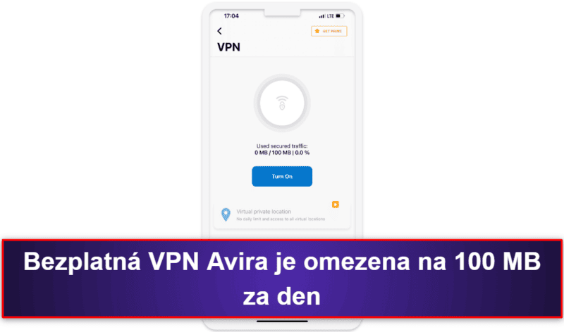 7. Avira Free Mobile Security for iOS – Dobré funkce ochrany osobních údajů pro iOS + VPN