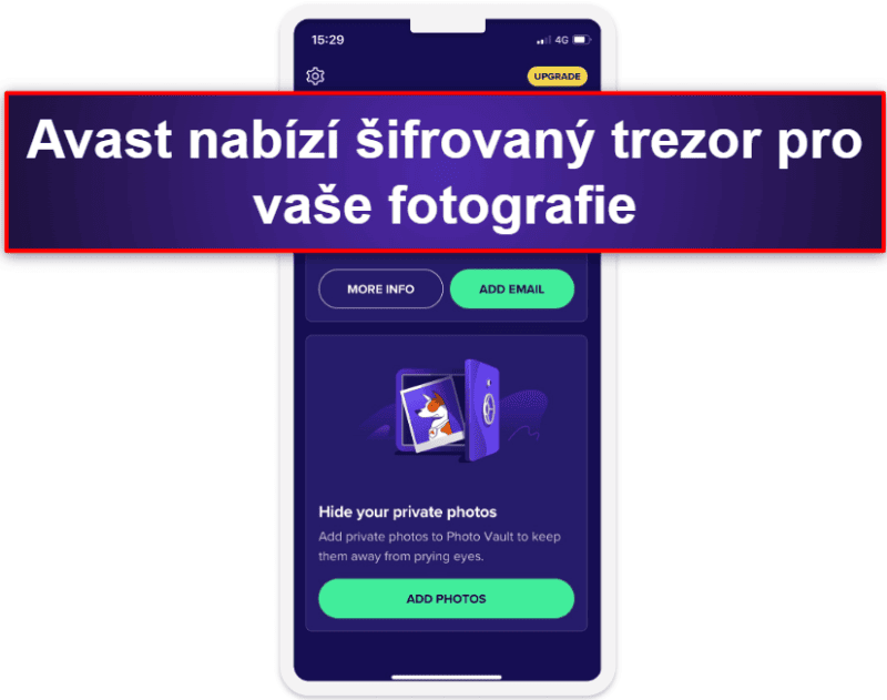 6. Avast Security &amp; Privacy for iOS – Základní síťová kontrola a šifrovaná úschovna fotografií