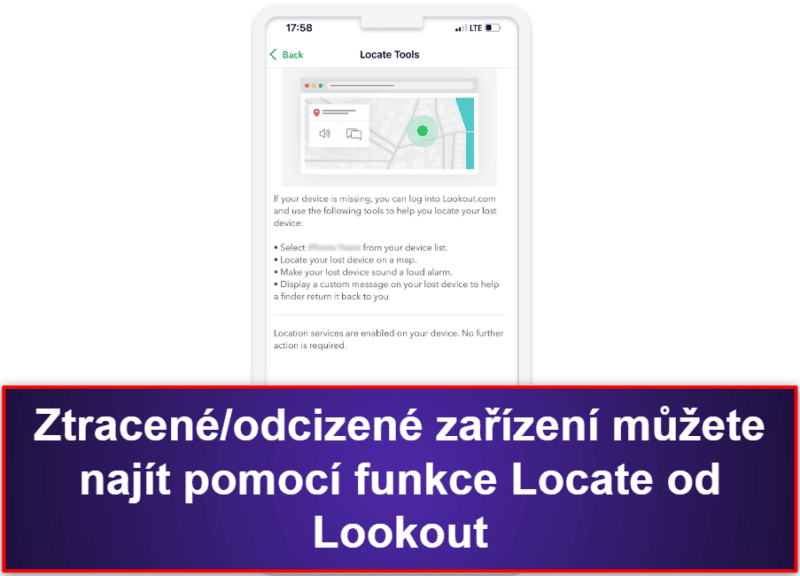 10. Lookout Mobile Security for iOS – Dobré nástroje pro monitorování narušení a nástroje proti krádeži