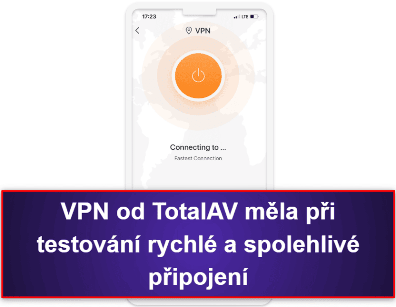2.🥈 TotalAV Mobile Security – Uživatelsky přívětivá aplikace pro iOS s kontrolou narušení dat
