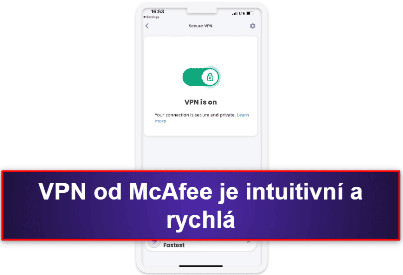 3.🥉 McAfee Mobile Security for iOS – Špičkové bezpečnostní funkce a dobrá webová ochrana