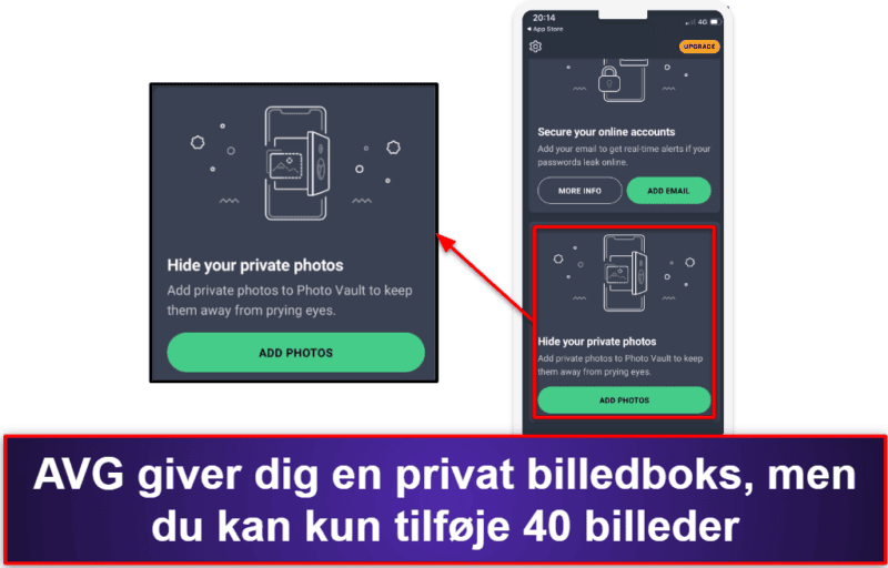 9. AVG Mobile Security for iPhone &amp; iPad – enkel app med advarsler om datasikkerhedsbrud og wi-fi-beskyttelse