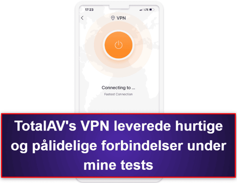 2.🥈 TotalAV Mobile Security – brugervenlig iOS-app med databrudsscanning
