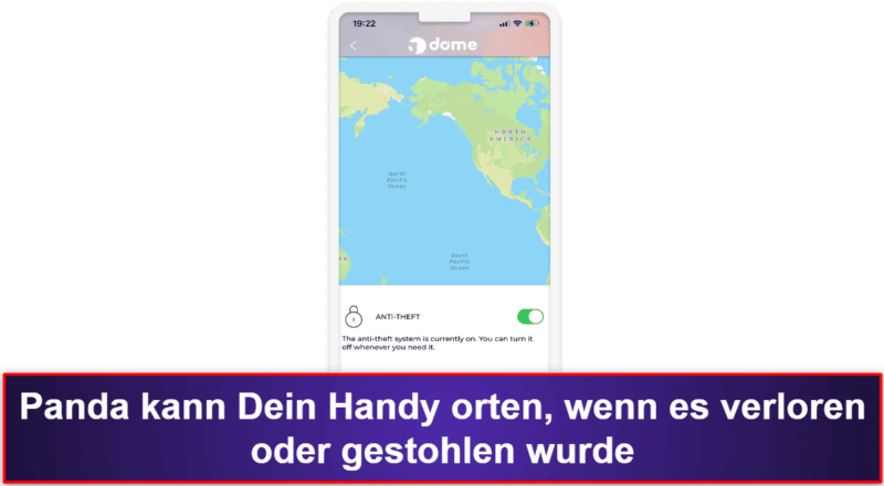 5. Panda Dome for iOS – präzises GPS-Tracking &amp; angemessene Anti-Diebstahl-Tools