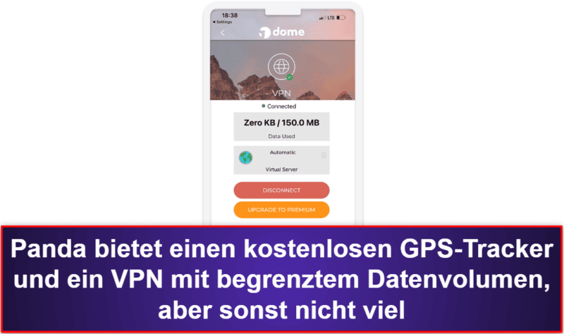 5. Panda Dome for iOS – präzises GPS-Tracking &amp; angemessene Anti-Diebstahl-Tools
