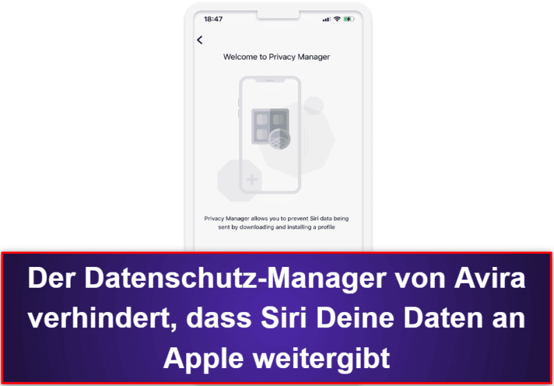 7. Avira Free Mobile Security for iOS – gute iOS-Datenschutzfeatures + VPN