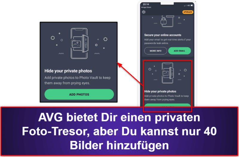9. AVG Mobile Security for iPhone &amp; iPad – einfache App mit Datenpannenbenachrichtigungen und WLAN-Schutz