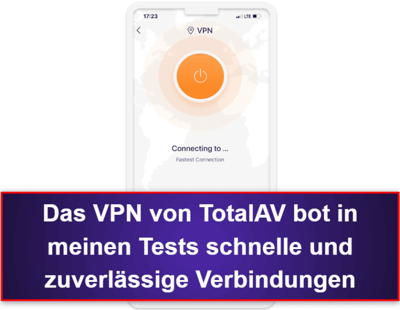 2.🥈 TotalAV Mobile Security – anwenderfreundliche iOS-App mit Datenpannenscan